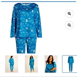 Ladies cute pajamas in size large.